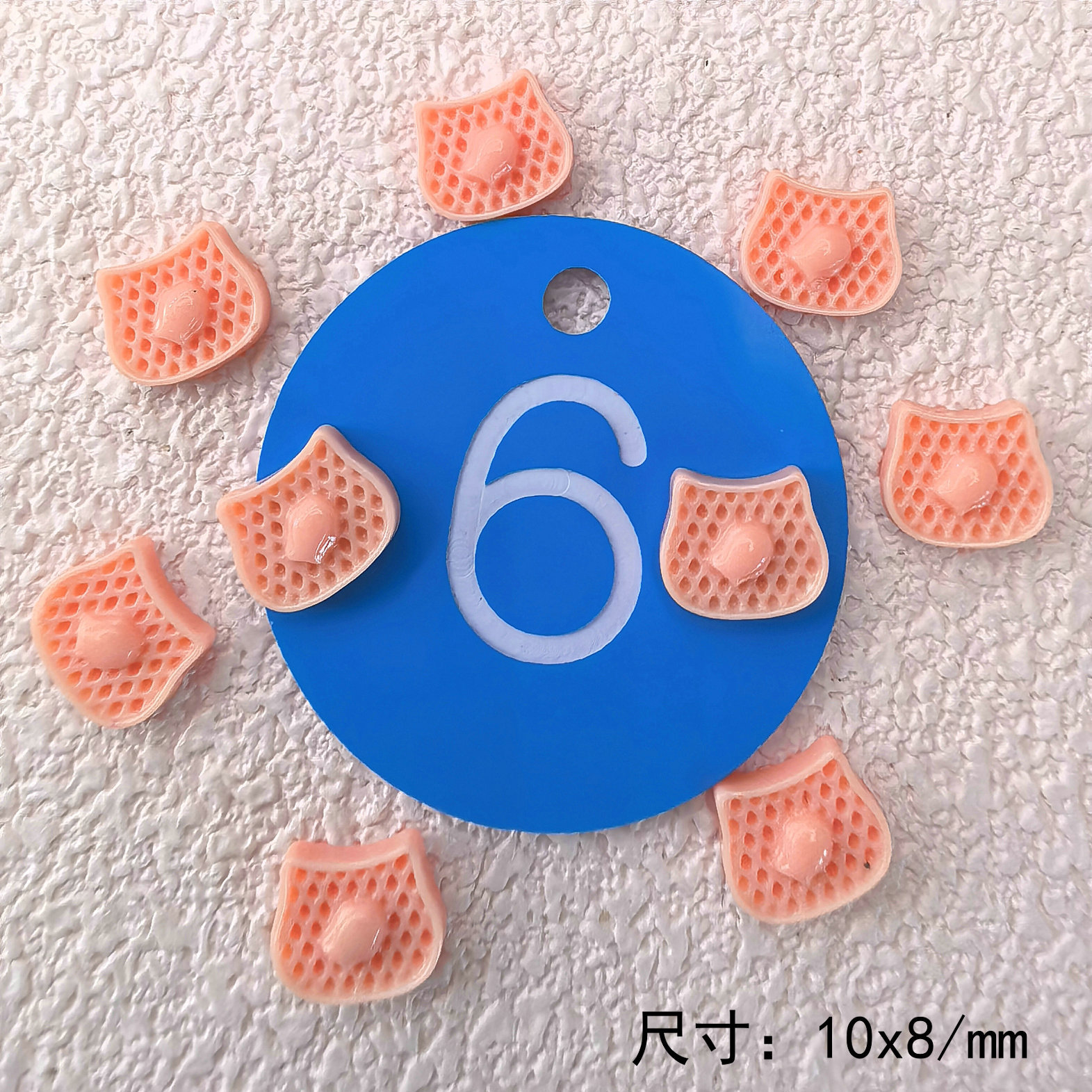 清新甜美塑料树脂迷你食玩华夫饼干奶油胶耳钉发夹潮玩配件001