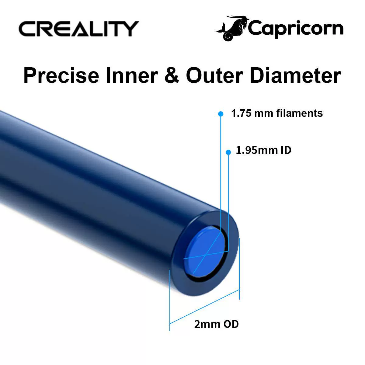 Оригинальная PTFE трубка Capricorn Bowden (2 м) серия XS