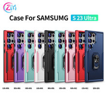 适用Samsung Z fold flip 5 6开拓者指环手机壳三星S25撞色保护套