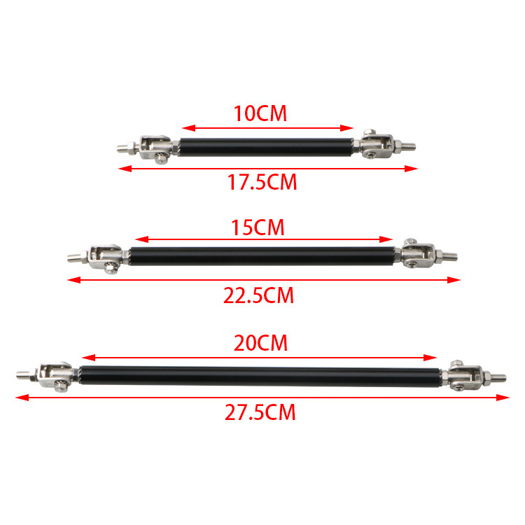 Car Modification Universal Surround Pull Rod Front and Rear Bumper Decorative Pull Rod Front Shovel Front Lip Fixing Bracket Adjustable