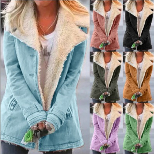 Plus Size 8 Colors 2020 Autumn/Winter Wish Bestselling Hot Selling eBay Padded Long-Sleeve Padded Warm Cotton Coat Jacket for Women