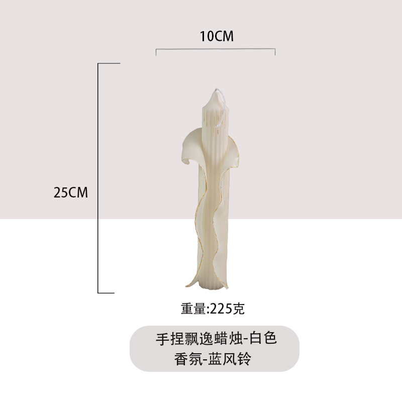 Francés retro mano elegante modelado banana cerilla de vela nicho no fumador cena de luces de vela de alta calidad decoración para el hogar