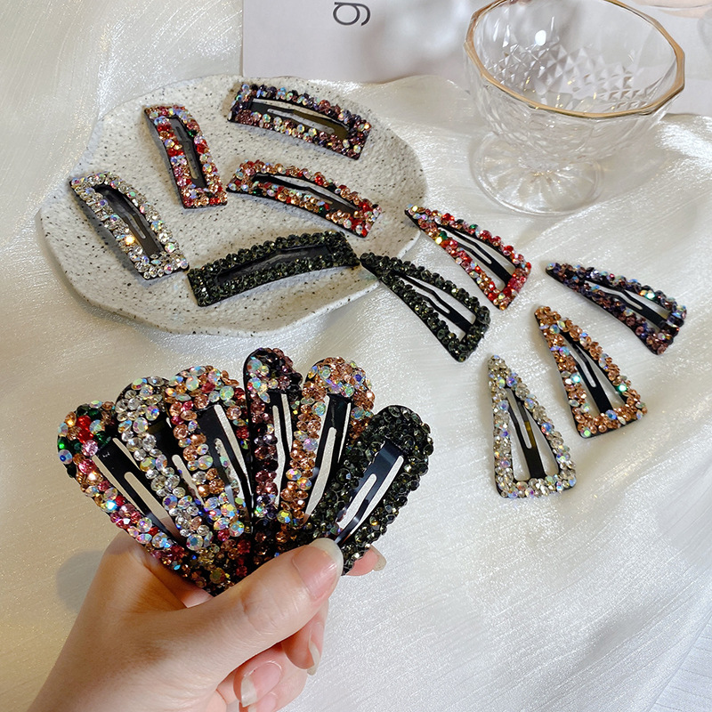 Glitzernde Strass Haarspangen Und Snap Clips Für Elegante Styles_voghion.com