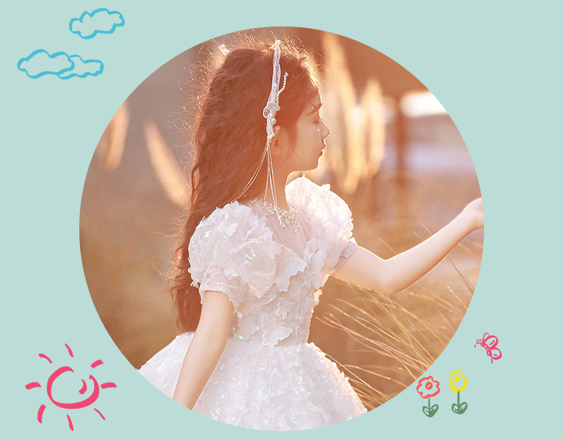 Mädchen Feenkleid Mit Pailletten Schmetterlingskleid Festlich_voghion.com