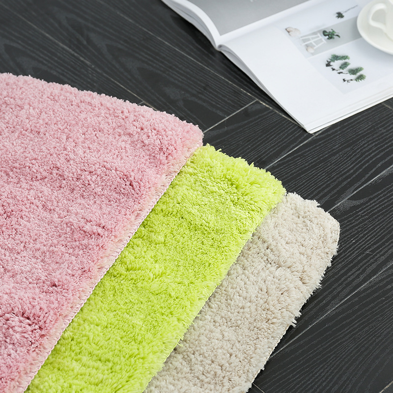 47 * 75 alfombra de pelo larga en la puerta alfombra de pie sala de estar dormitorio baño absorbente antideslizante alfombra de pelo ultrafina