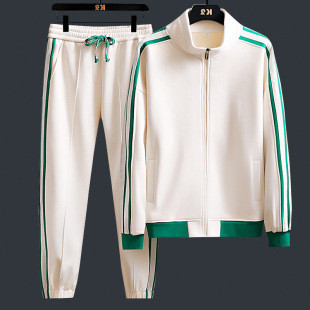 New sportswear suit men's clothes spring and autumn ruffian handsome men's clothing with sports basketball sweater sweater pants two-piece set