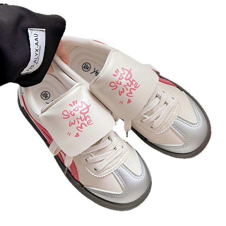 Nicho Zhong casual zapatos de entrenamiento alemán para mujeres verano y otoño 2025 nuevos zapatos de mujer con suela plana universal zapatos deportivos retro antideslizantes para mujeres