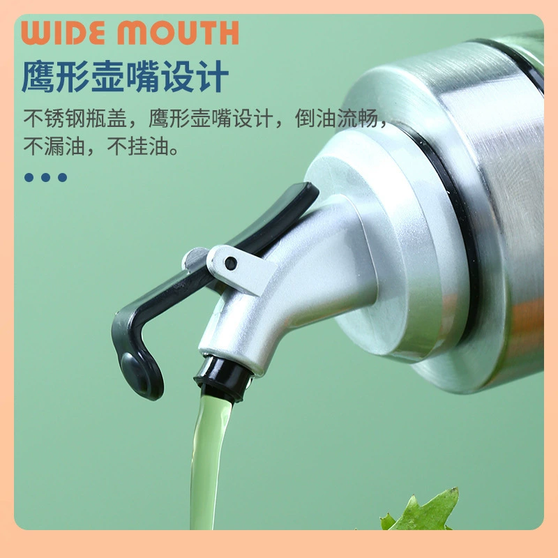Oil dispenser, glass bottle