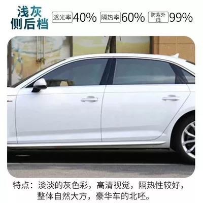 Automotive Film glass film solar film car - see-details-high-thermal-insulation-side-window-rear-screen-5-meters-50cm-light-gray