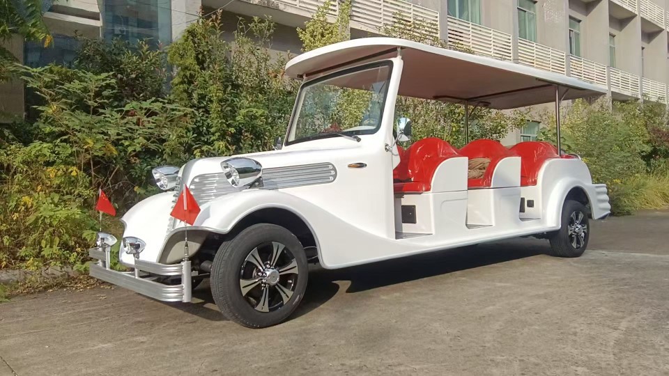 8-11座电动四轮观光车旅游景区接待车售楼处看房车酒店老爷车电瓶