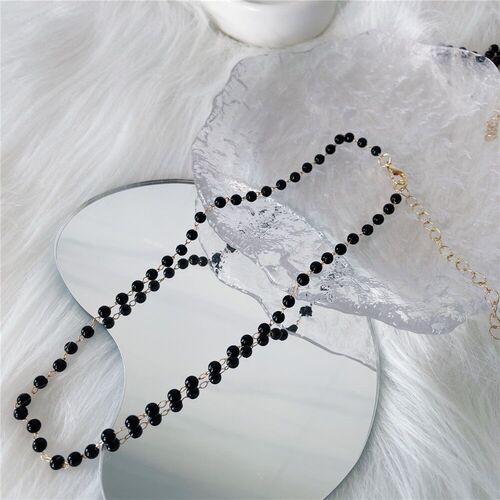 Japanese and Korean Sweet and Graceful Small Pearl Necklace Women's Fashion Light Luxury Niche Design Sense Clavicle Chain Retro Simple Neck Chain 
