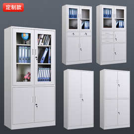钢制文件柜办公室财务资料柜玻璃器械柜加厚档案柜文件凭证柜定制