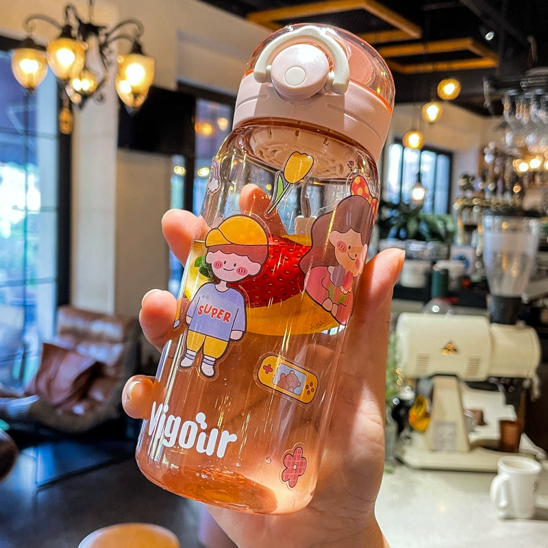 Xiaolongjie Tea Terminal японский стиль чашка Девушка милая ученический пластиковый стакан Дети мальчики портативный уличный водяной стакан