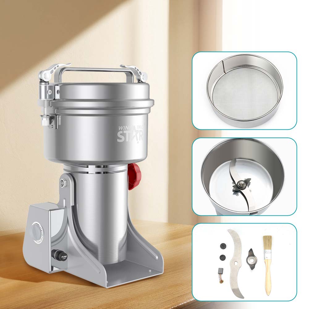 WINNING STAR transfronterizo 800G portátil pequeño café con pimienta doméstica, granos integrales, molino de hierbas medicinales chinas