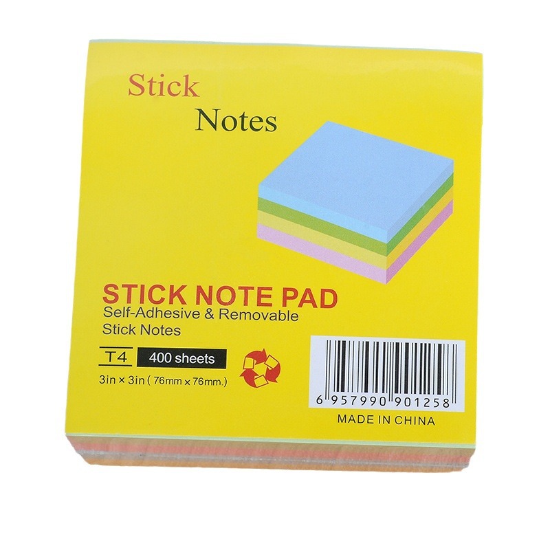 Bloque de papel notes adhesivos con funda retráctil creativa, mensajes