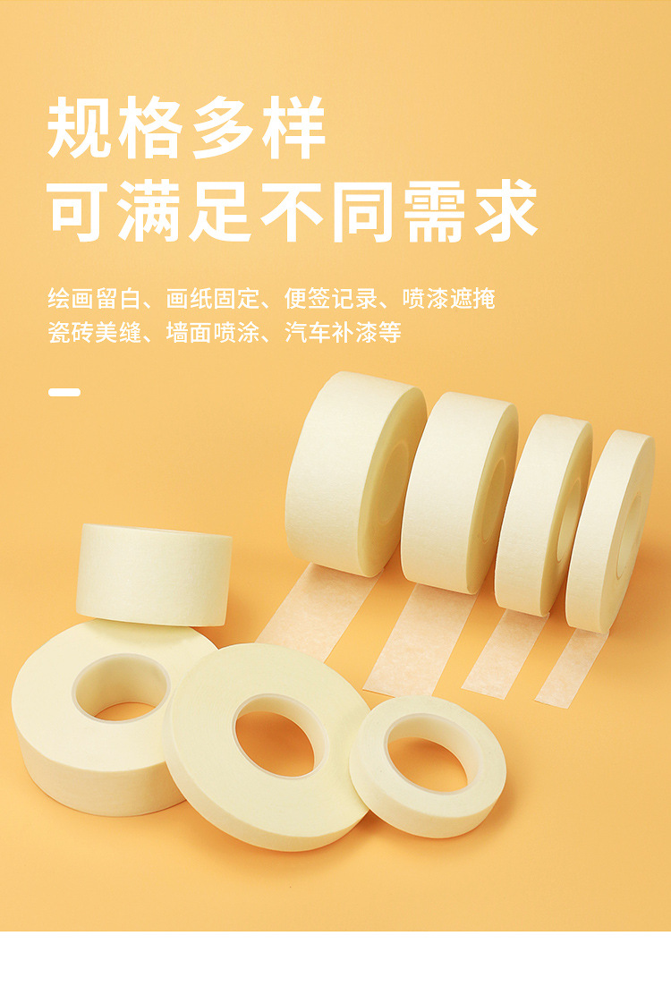 Малярная лента Yijiao белая 5мм x 20м