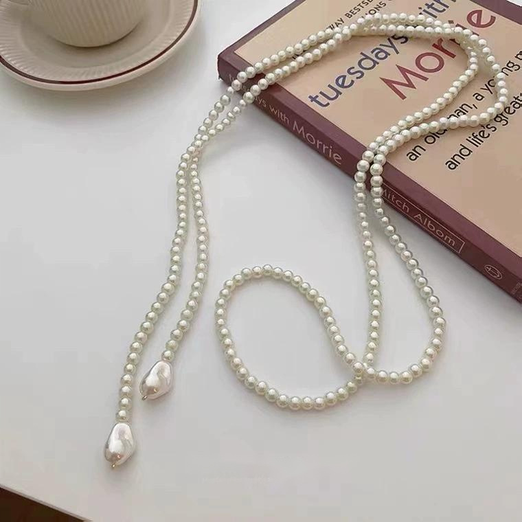 Perlen Choker Halskette Für Damen Elegantes Minimalistisches Design_voghion.com