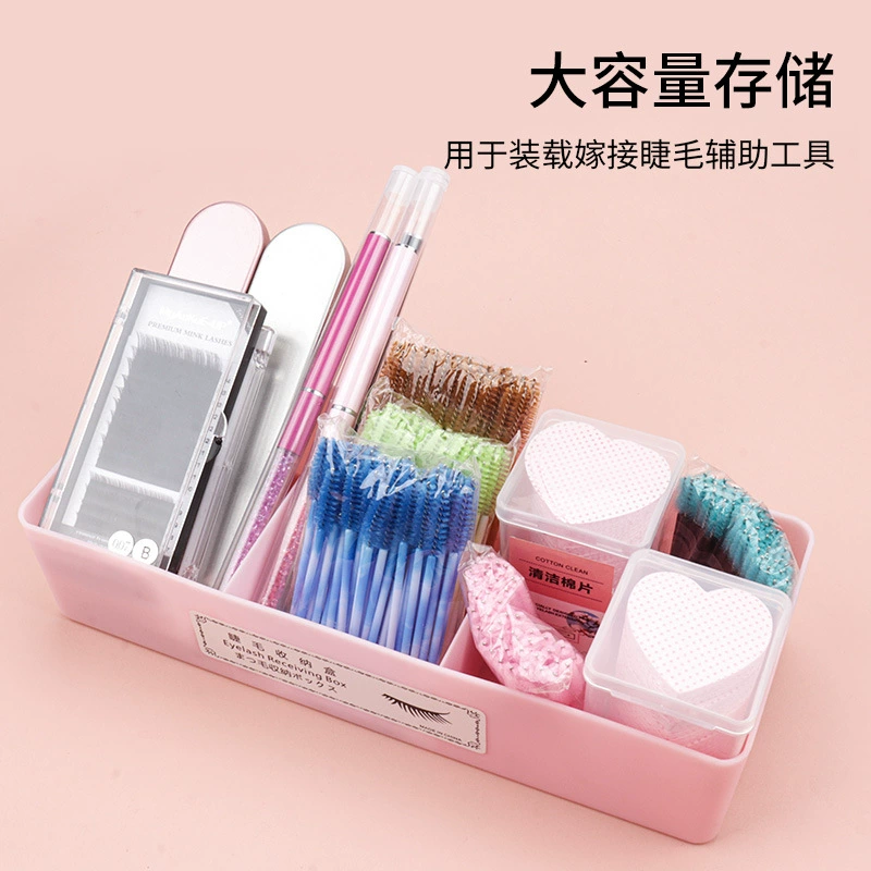 Eyelash extension, capacious storage box for eyelashes