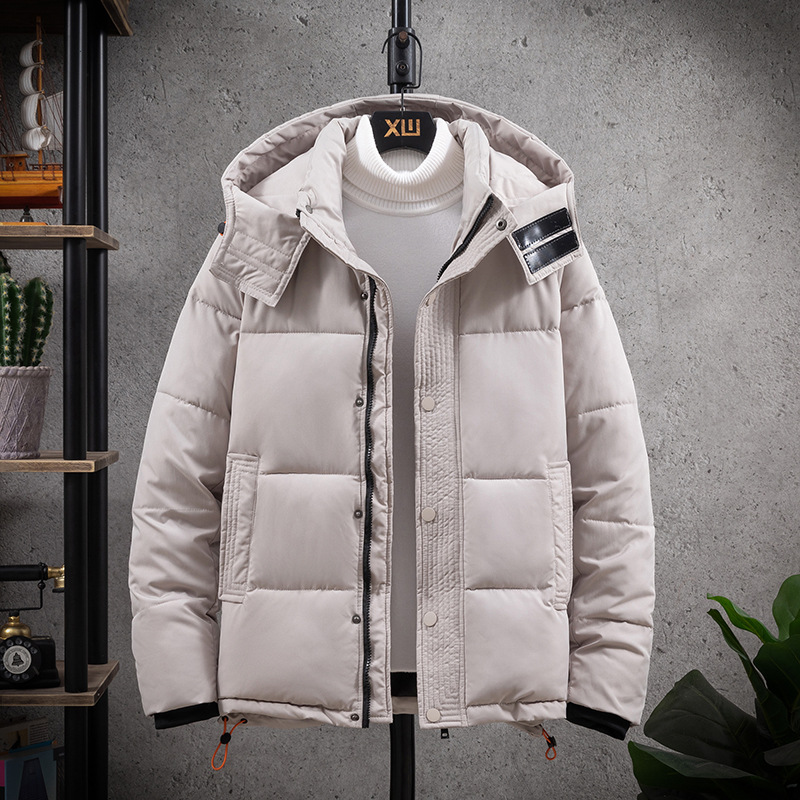 Manteau d'hiver en coton pour homme, style court, épais, chaud, décontracté, pour jeune étudiant, tendance_voghion.com