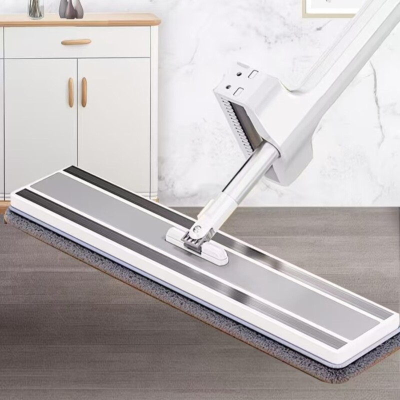 Wholesale one-hand lazy mop for home use, large panel, washable mop, dual-use for wet and dry cleaning