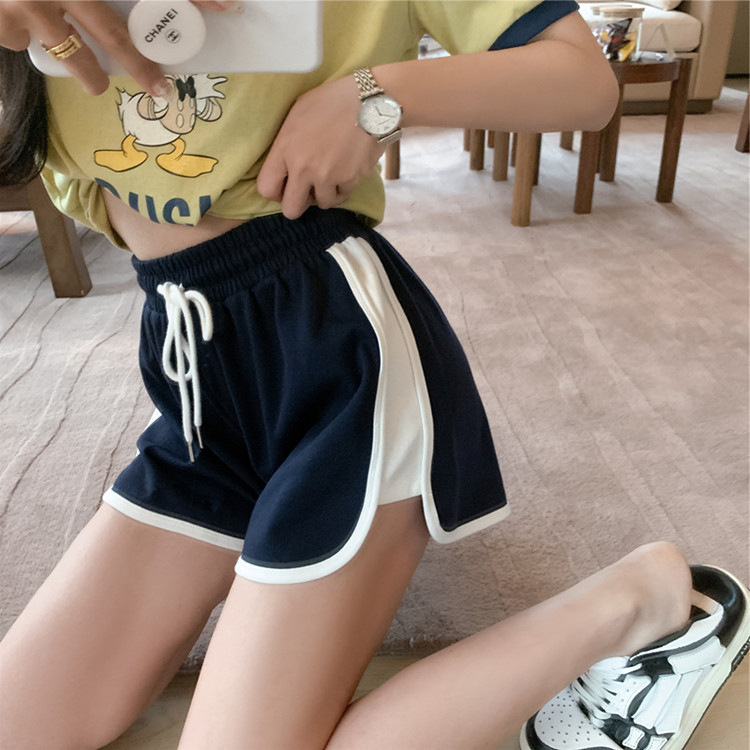 2024 College Style High Waist Straight Hot Sports Shorts Women's Summer Wear Thin Loose Casual Pants Yoga Pants Women