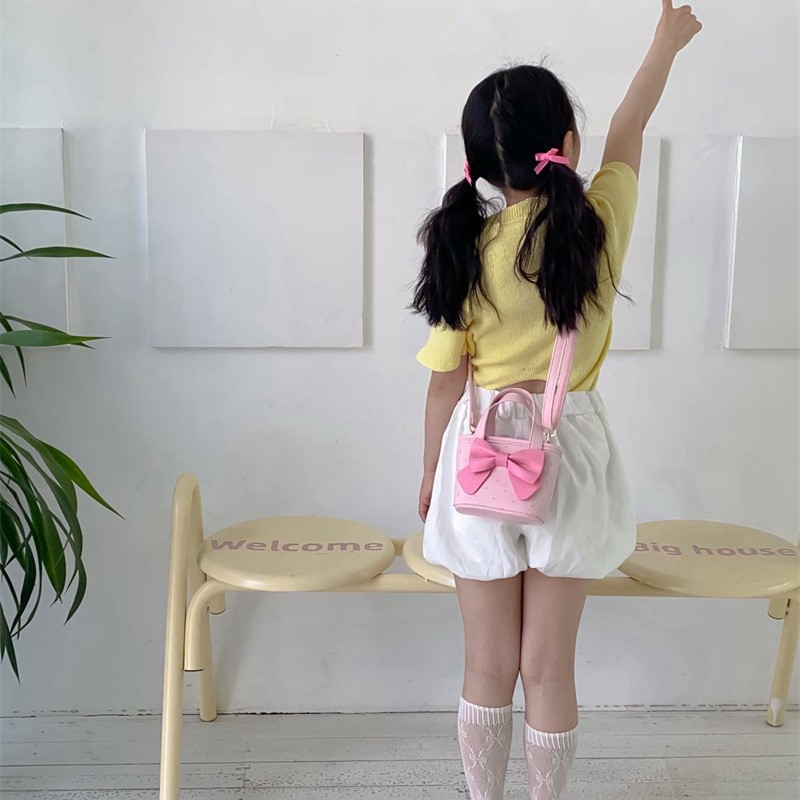 Coreano in-points, bolsas de balde de niñas, lindas bolsas de hombro para niñas, nuevas bolsas de niños transfronterizas