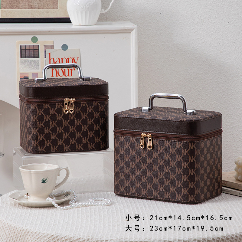 Caja de maquillaje de recuerdos de boda Caja de regalo Productos para el cuidado de la piel del hogar de gran capacidad para organizar maletas Almacenamiento de belleza