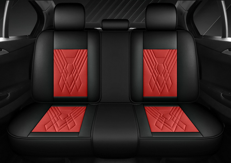 2025 New Model Full-Cover Integrated Leather/Ice Silk All-Season Universal Car Seat Cushion