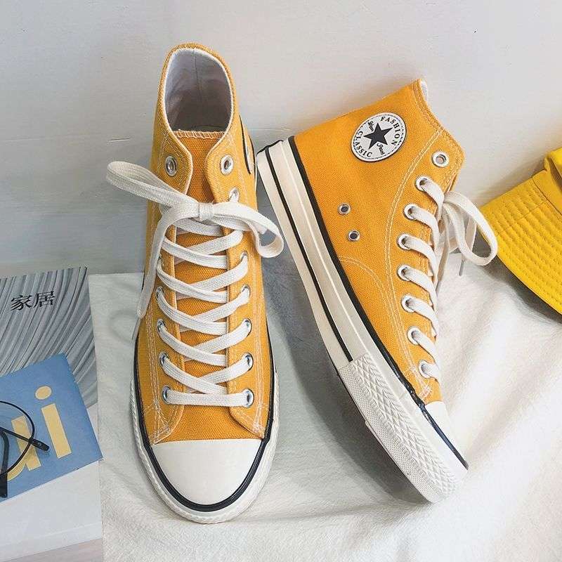 Zapatos de lona para hombres, alta tendencia, estudiantes, zapatos para hombres coreanos, zapatos deportivos de todo fósforo, 2025 nuevos zapatos de tela para niños, hombres