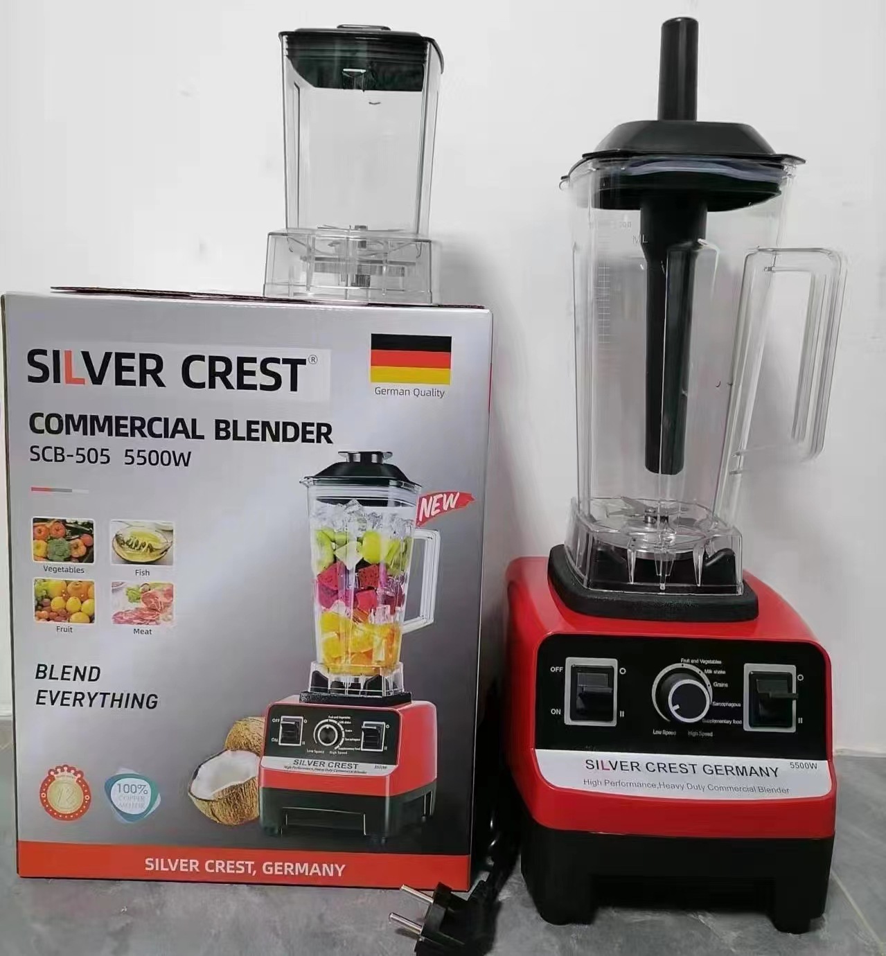 BLENDER SILVER CERST 5500W Double Cup Wa...