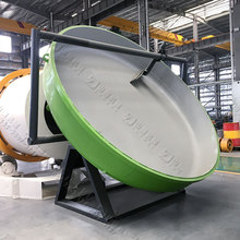 整体圆弧结构碳钢膨润土大产量圆盘造粒机 建材添加剂圆盘成球机