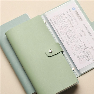 Time deposit receipt of this bill bank deposit clip check storage multi-function passbook card all-in-one package protective cover.