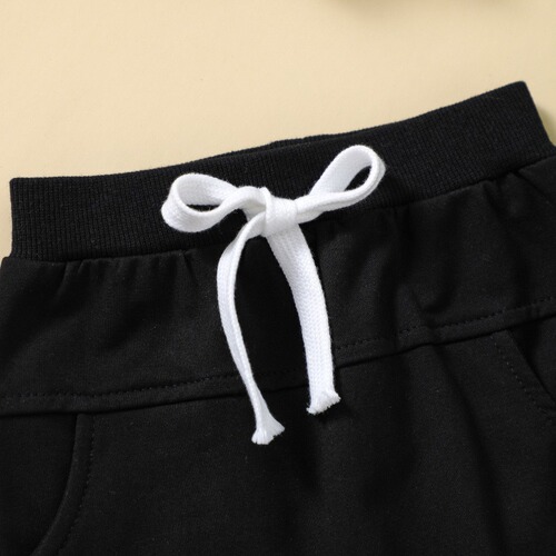 One-piece delivery for children's autumn and winter color-matching hooded hoodie suit for boys 'casual two-piece set