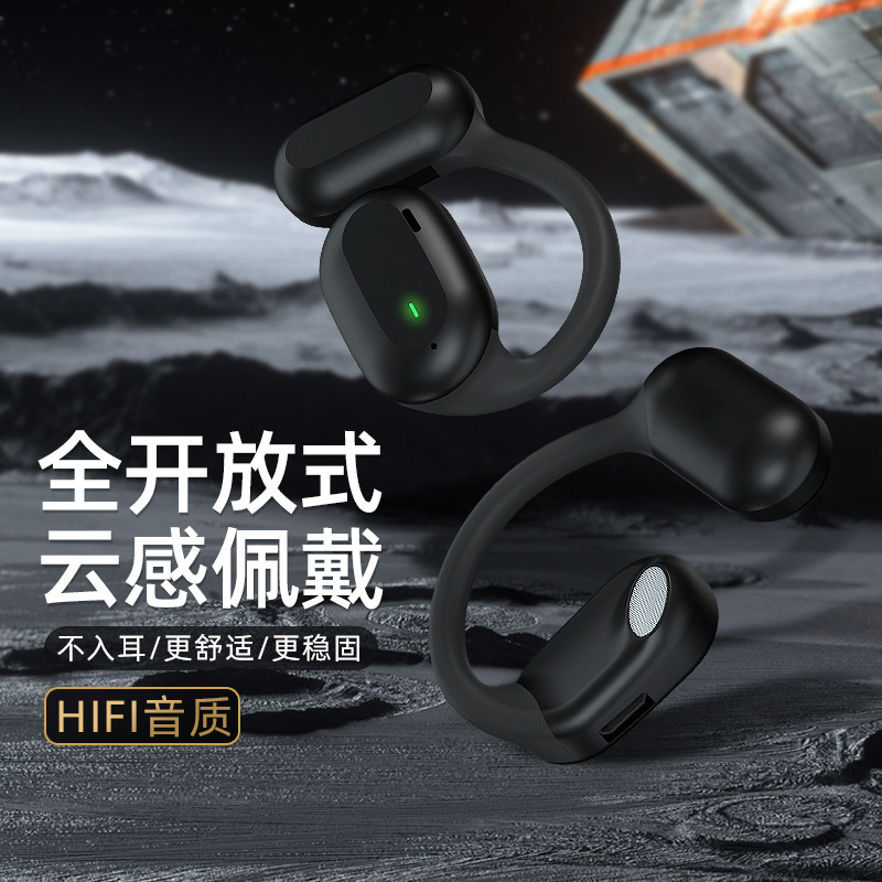 Nuevo Comercio exterior transfronterizo auricular Bluetooth inalámbrico sacudiendo rápido e-commerce solo oído conducción ósea oído-montado deportes reducción de ruido al por mayor