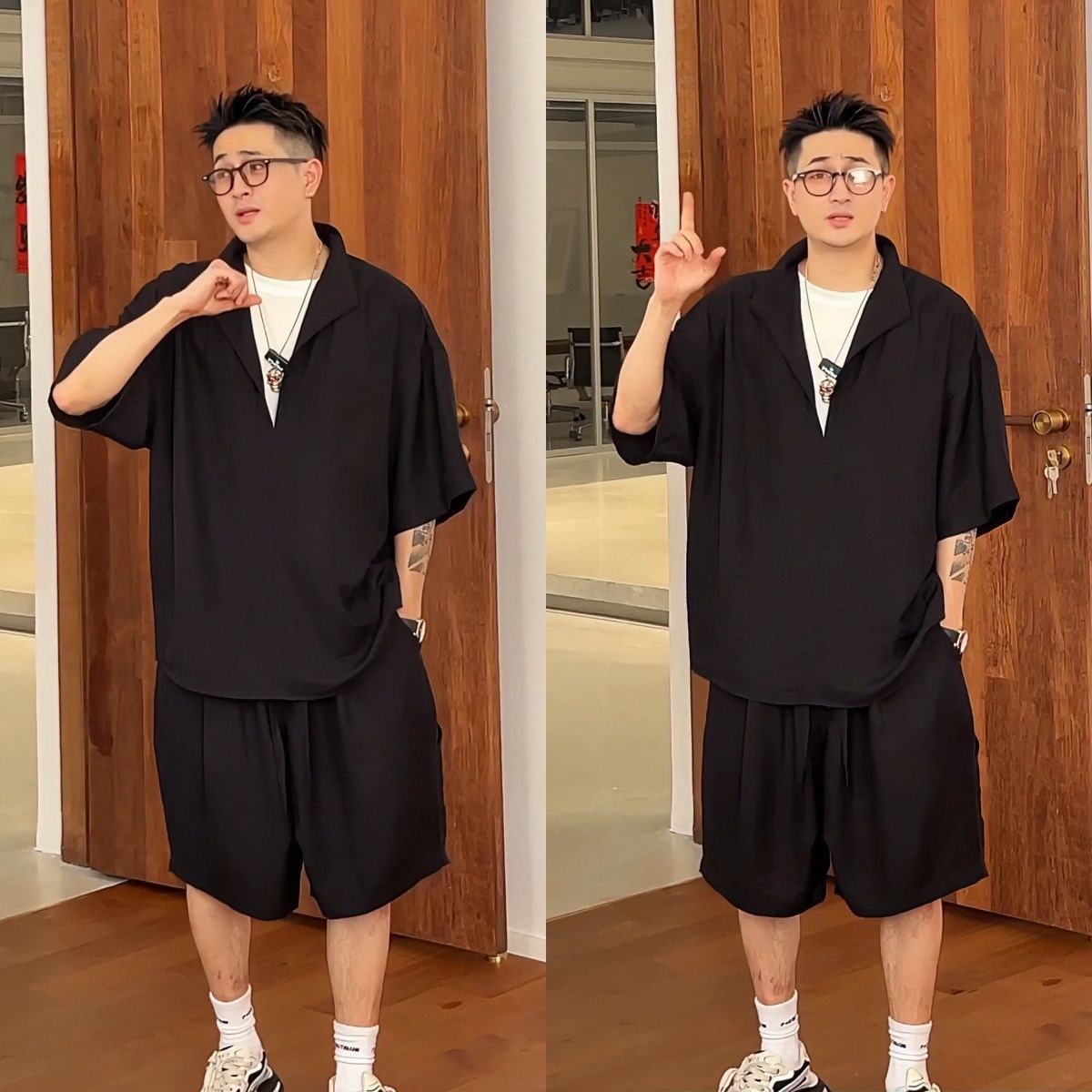 Summer New Casual Loose Old Money Style Light Luxury High-Quality Fashion Breathable T-Shirt Shorts Two-Piece Set