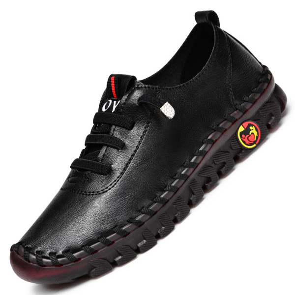 fashionable demi-season “mom shoes” with decorative stitching