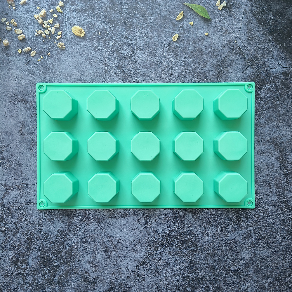 15 líneas 8 lados 72 columnar pastel de chocolate molde de silicona DIY pudín dulces herramientas de cocina para hornear