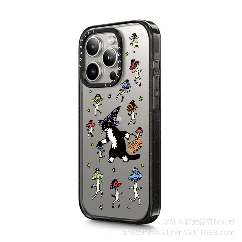 CASETi連名貝母砕花適用iphone16 proアップル15promax携帯ケース13/14転倒防止|undefined