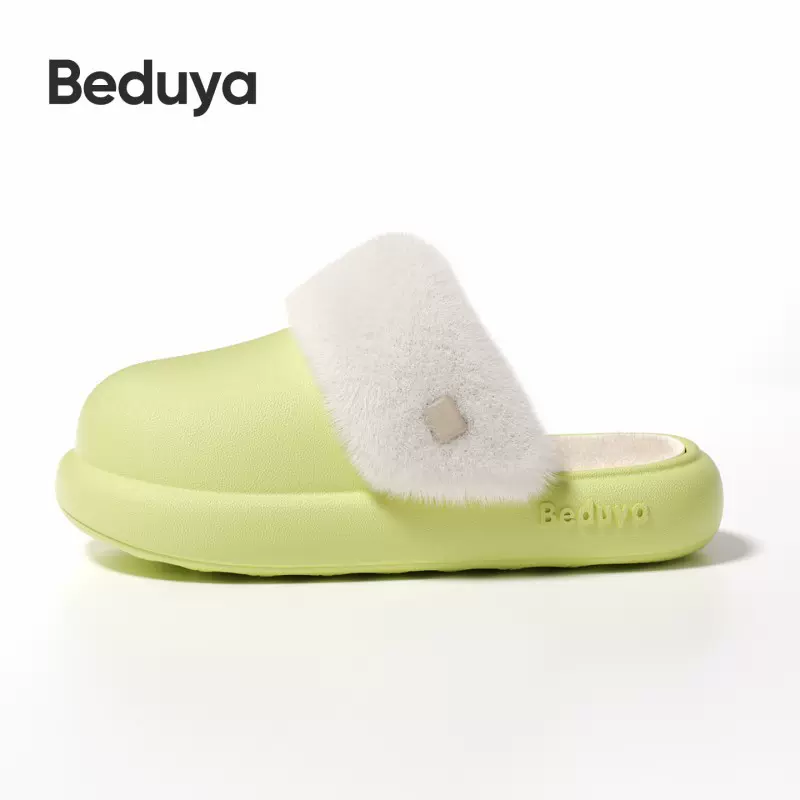 可拆卸洗晒棉拖鞋女保暖冬季防臭室内防滑男士EVA防水棉鞋厚底