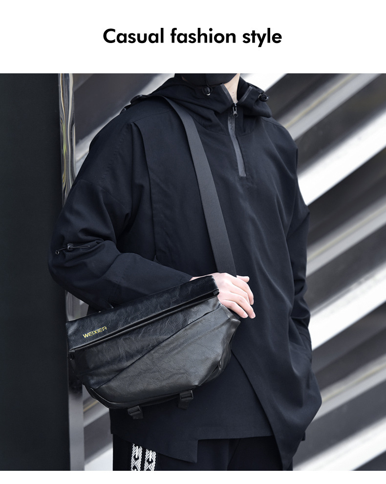 Borsa a tracolla per pendolari di grande capacità, tracolla sportiva, tendenza alla moda, per ciclismo, da uomo_voghion.com