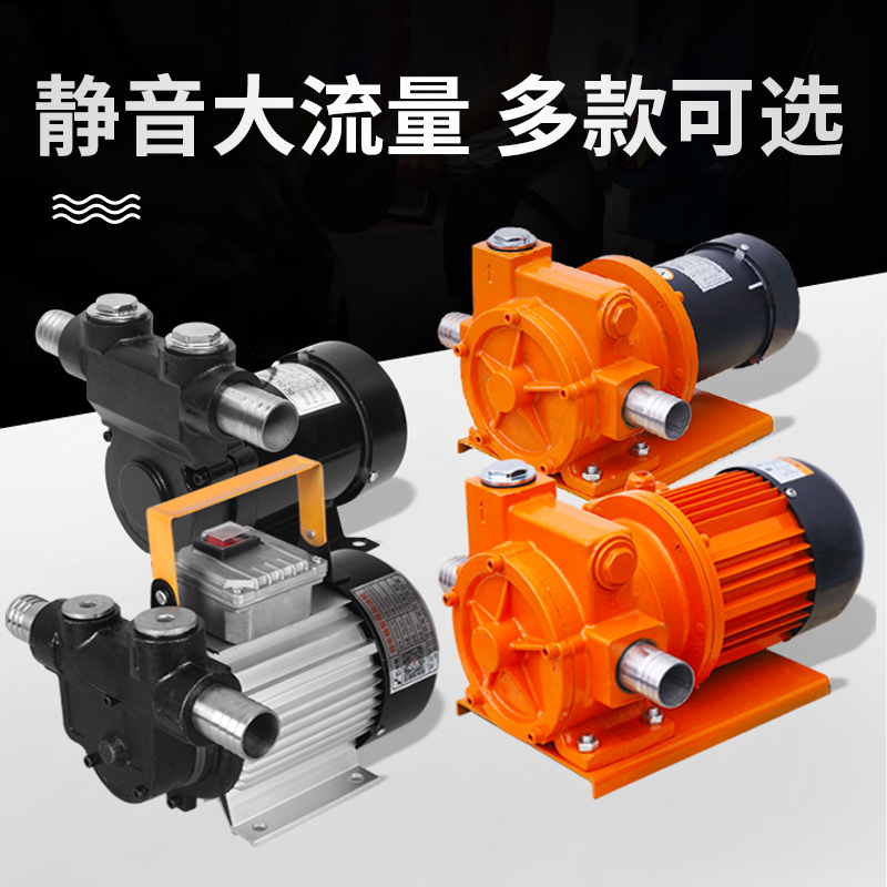 ll大流量电动抽油泵柴油导油泵12V24V220V静音抽油机自吸油泵