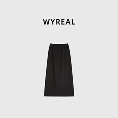 WY real 雯瑶“削胯裙”气质时尚春夏季百搭高腰遮胯垂感显瘦半身