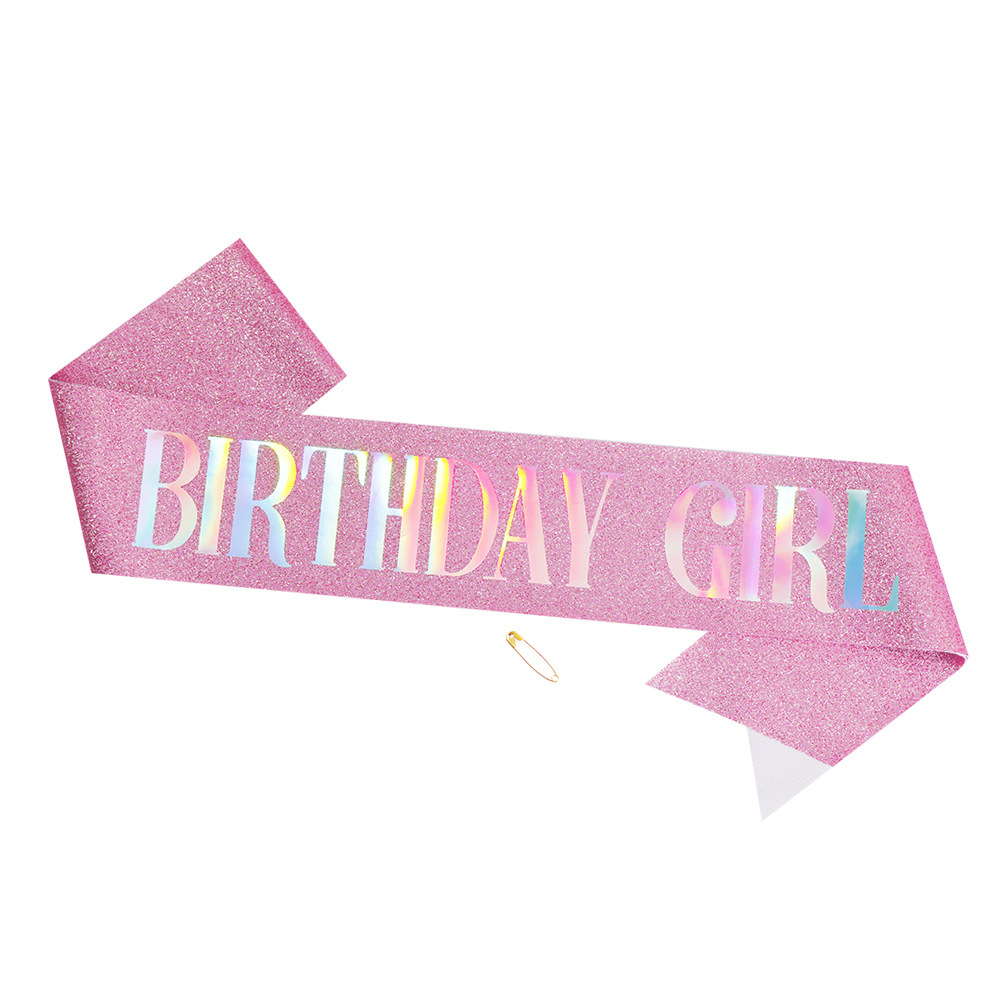 45g Weight Etiquette Belt Event & Party Supplies 1 Piece Quantity Birthday Occasion Birthday Festival Letter Pattern Simple Style Style Birthday Simple Style Letter Cloth Birthday Etiquette Belt 7
