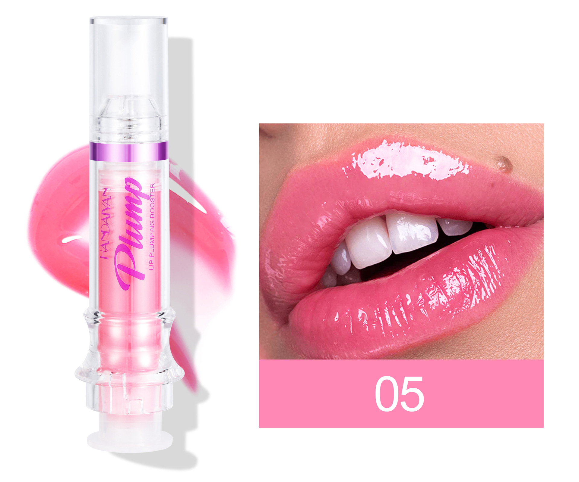 Casual Elegant Solid Color Plastic Lip Gloss display picture 5