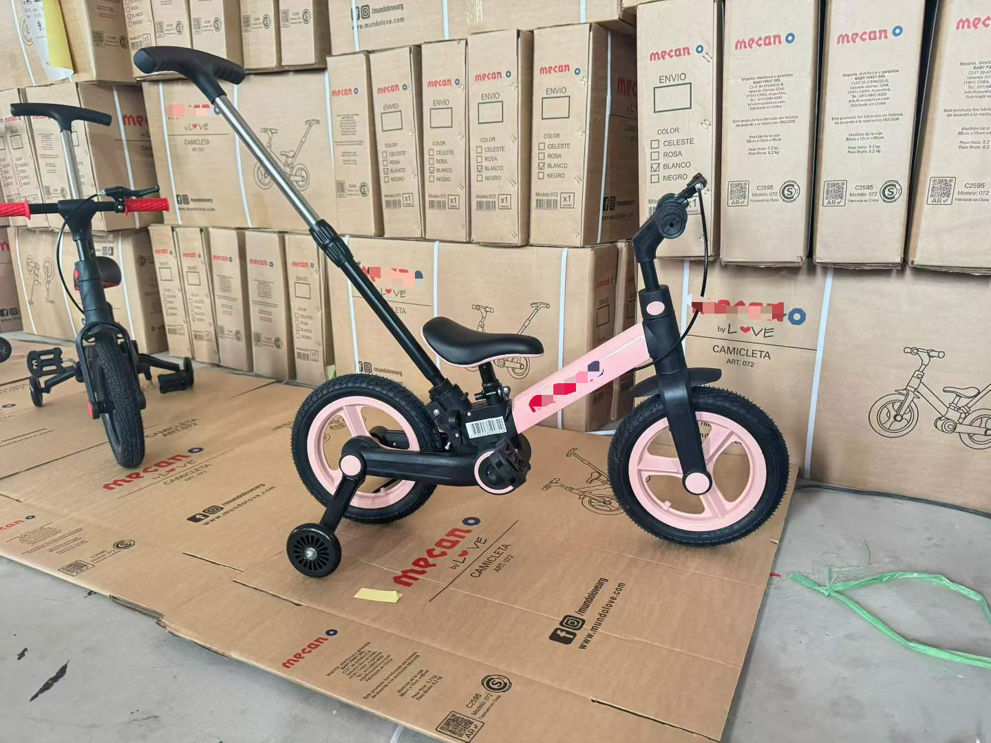 Triciclo Plegable Multifuncional para Niños de Nailon Plegable con Freno de Mano image 15