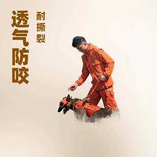 Fire Search and Rescue Dog Training Equipment Orange Clothes Vest Dog Clothing Duty Patrol Clothing Dog Shoes Carrying Backpack Helmet