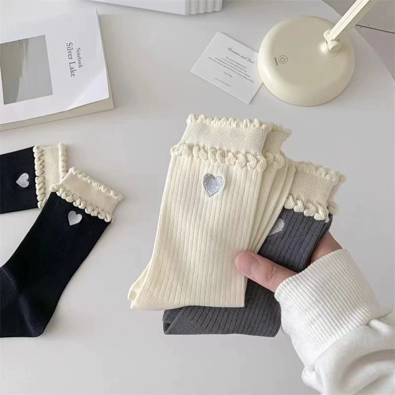 Summer knee socks, mid-length, Korean style
