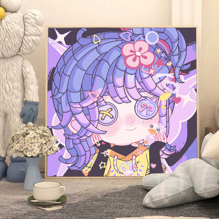 第五人格diyデジタル油絵手作り絵画塗り油絵キャラクター落書き学生掛け絵置物卸売り|undefined