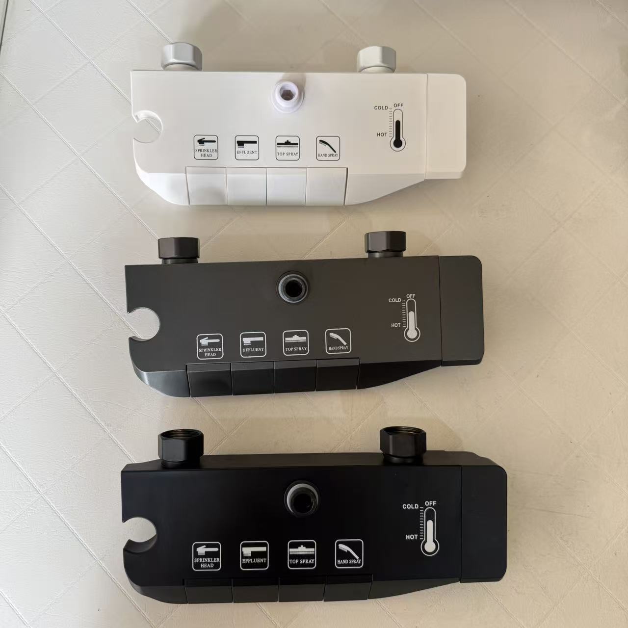 Accesorios de ducha de baño doméstica cuerpo principal pistola de llave gris cuerpo de válvula de pulsador mezclador universal