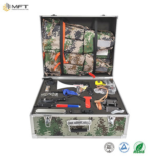Portable aluminum alloy toolbox equipment storage instrument box toolbox shockproof drop-resistant rescue security check box